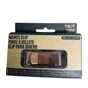 Money Clip Copper Classic Secure Organization Paper Bills Cards Boxed Gift NEW